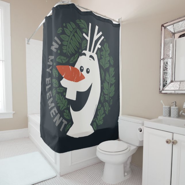 Rideaux De Douche Gelée 2 : Olaf| Dans mon élément (En situation)