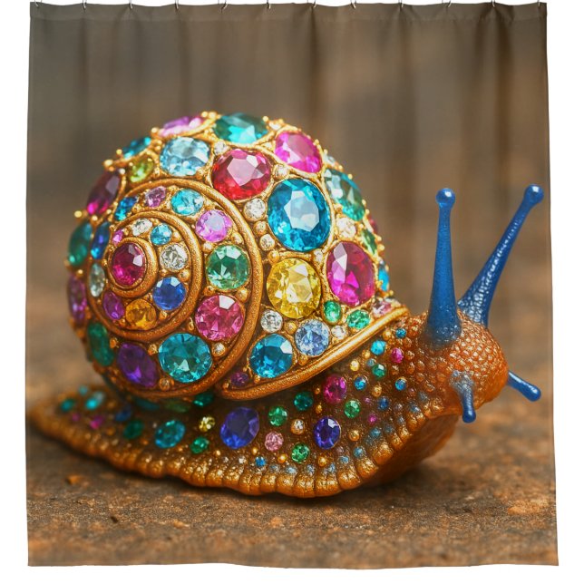 Rideaux De Douche Gem Snail (Devant)