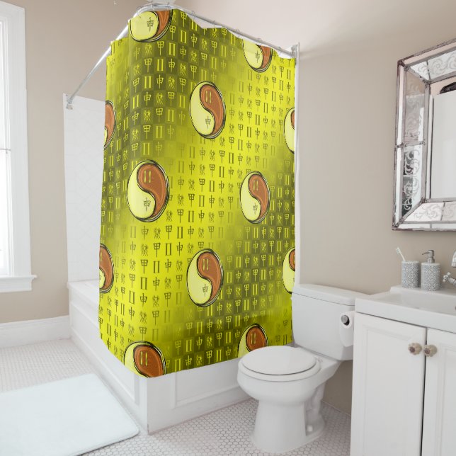 Rideaux De Douche Gemini & Wood Monkey (En situation)