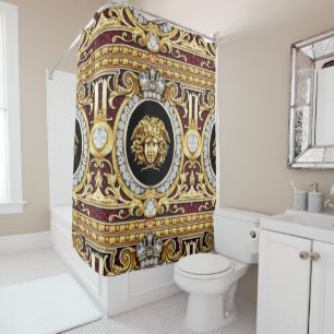 Rideaux De Douche Gems de Méduse dorée