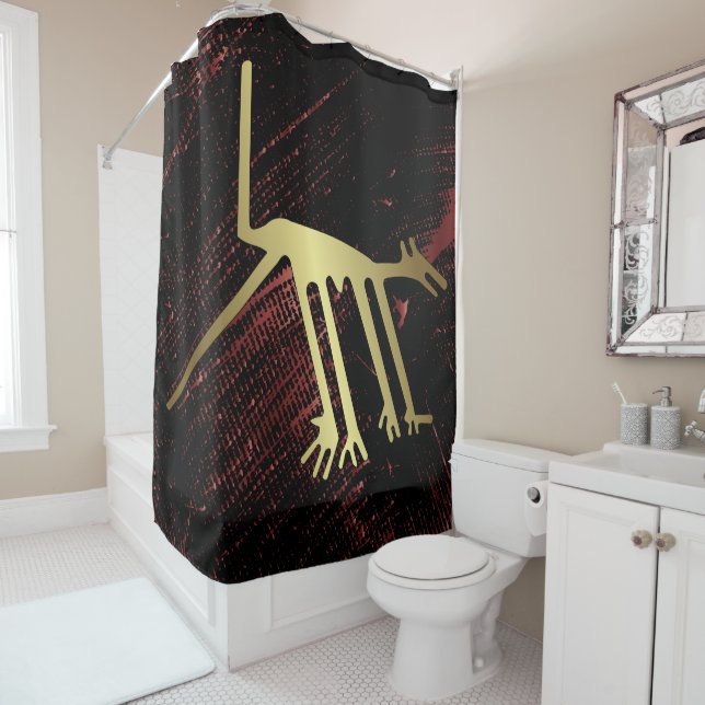 Rideaux De Douche Géoglyphes Nazca Pérou Animaux (En situation)