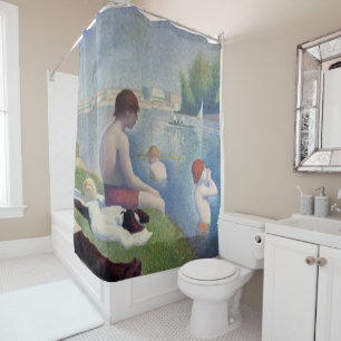 Rideaux De Douche Georges Seurat - Les Baigneurs à Asnières