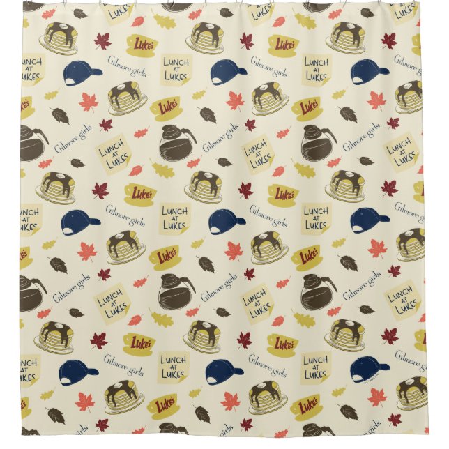 Rideaux De Douche Gilmore Girls Lunch at Luke’s Pattern (Devant)