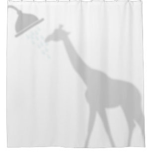 Rideaux De Douche Giraffe Shadow Silhouette Shadow Buddies en Douche