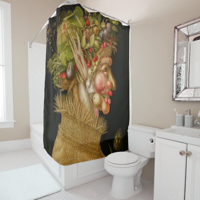 Rideaux De Douche Giuseppe Arcimboldo - Été (En situation)