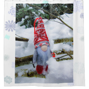 Rideaux De Douche Gnome des neiges 04