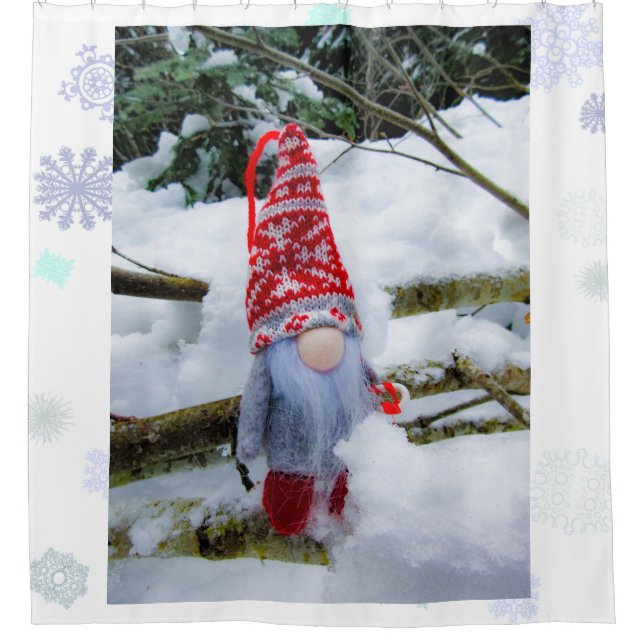Rideaux De Douche Gnome des neiges 04 (Devant)