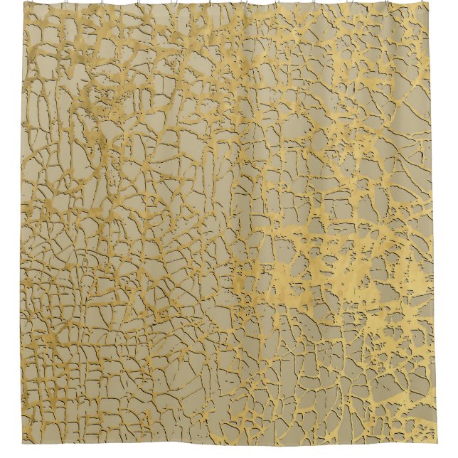 Rideaux De Douche Gold Marbling : Grunge Texture Design (Devant)