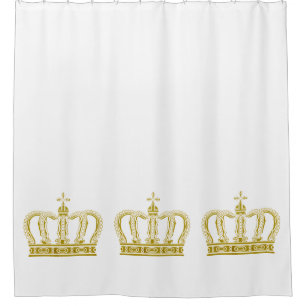 Rideaux De Douche Golden Royal Crown I + votre backgr. & idées