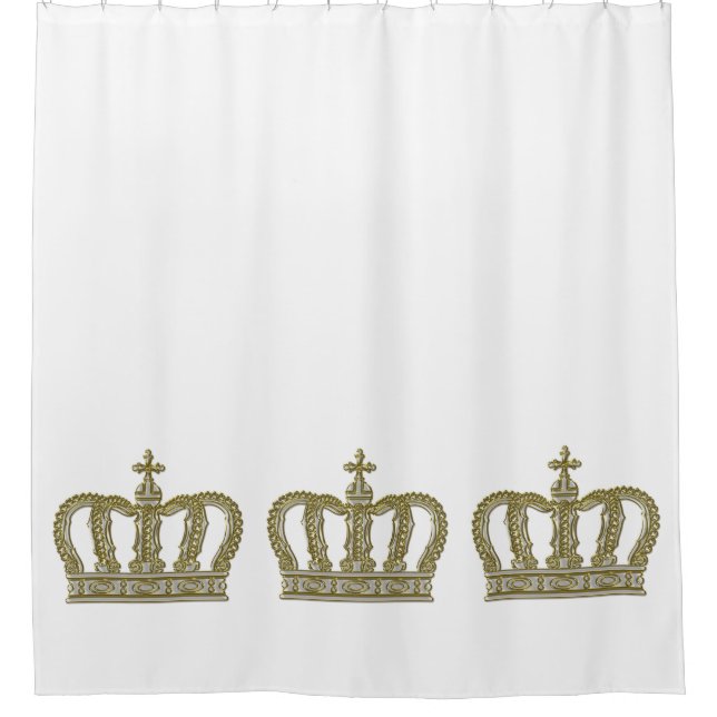 Rideaux De Douche Golden Royal Crown III + votre backgr. & idées (Devant)