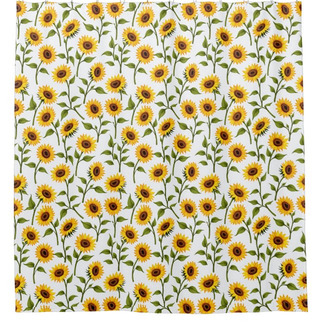 Rideaux De Douche Golden Sunflower Bliss (Devant)