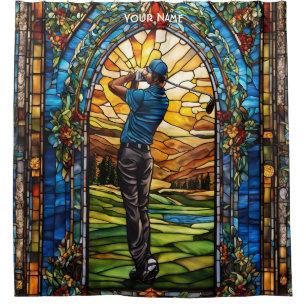 Rideaux De Douche Golf en verre doux Imaginaire