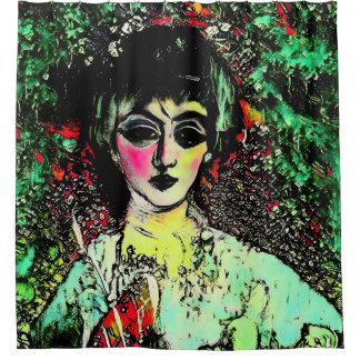 Rideaux De Douche Gothic Beauty Portrait 