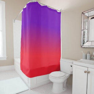 Rideaux De Douche Gradient pourpre et rouge