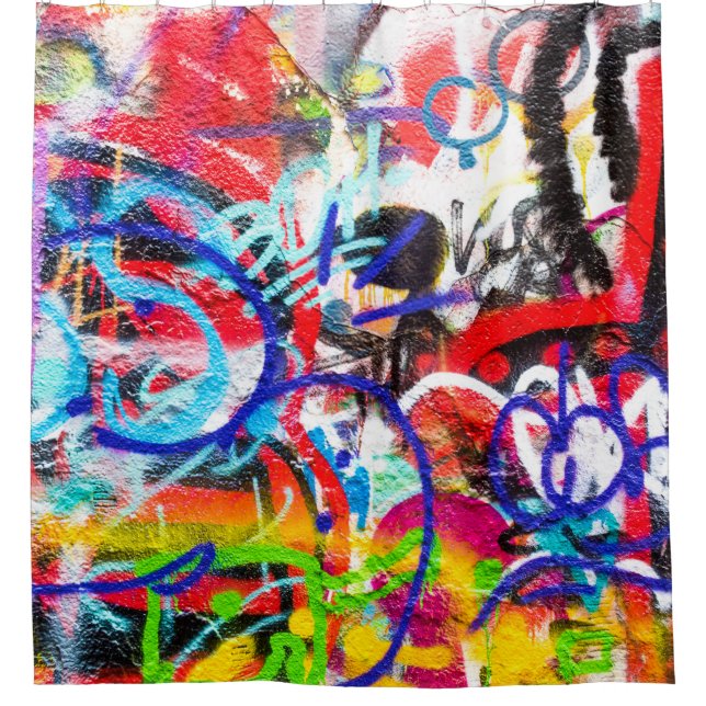 Rideaux De Douche Graffiti fou (Devant)