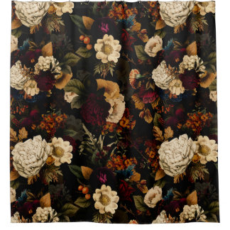 Rideaux De Douche Grand Maximalisme millénaire Moody Florals