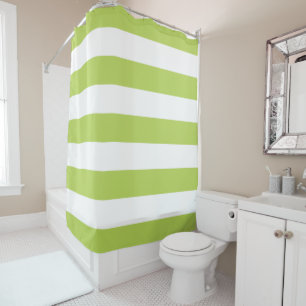 Rideaux De Douche Grandes Tailles Vertes, Grandes Tailles Blanches,