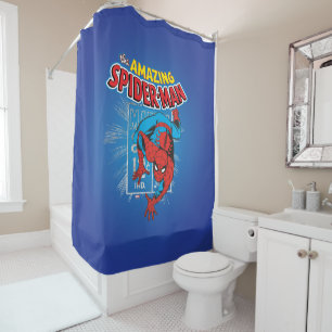 Rideaux De Douche Graphique de prix rétro Spider-Man