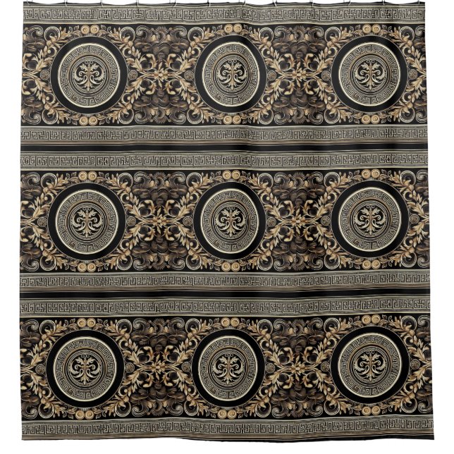 Rideaux De Douche Grec ancien (Devant)