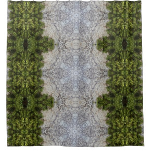 Rideaux De Douche Green Moss & Earth Nature Art