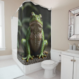 Rideaux De Douche Grenouille verte