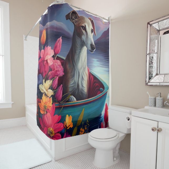 Rideaux De Douche Greyhound sur une rame : une aventure Pittoresque (En situation)