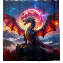 Rideaux De Douche Grille de dragon 001