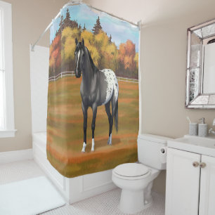 Rideaux De Douche Gris Grulla Appaloosa Quartier Horse Stallion