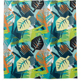 Rideaux De Douche Grunge Abstrait : Surface Robuste Sans Fil.