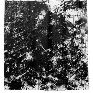 Rideaux De Douche Grunge Urbain Grunge noir et blanc Scratch Texture