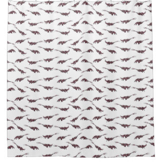 Rideaux De Douche Grüntyers sillystration Tinsel krill pattern. 