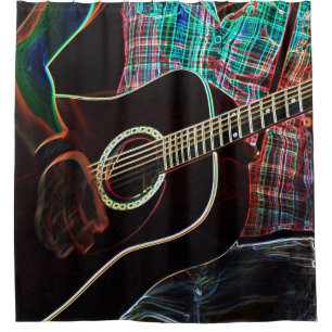 Rideaux De Douche Guitare 1 sccn