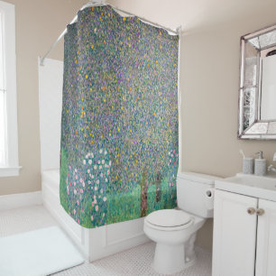 Rideaux De Douche Gustav Klimt - Rosiers sous les arbres