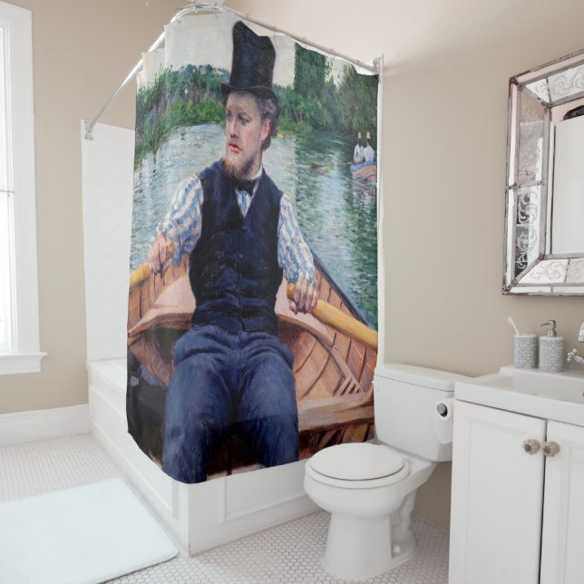 Rideaux De Douche Gustave Caillebotte - Bateau (En situation)