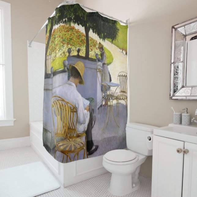 Rideaux De Douche Gustave Caillebotte - Les Orangers (En situation)