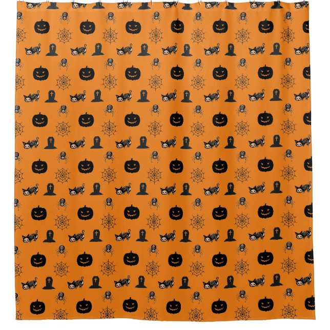 Rideaux De Douche Halloween Cat Shower Curtain  (Devant)