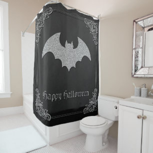 Rideaux De Douche Halloween chauve-souris