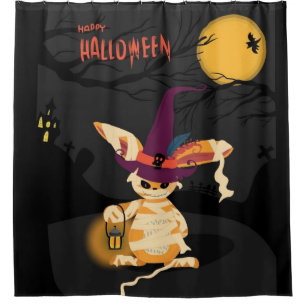 Rideaux De Douche Halloween Monster Rabbit