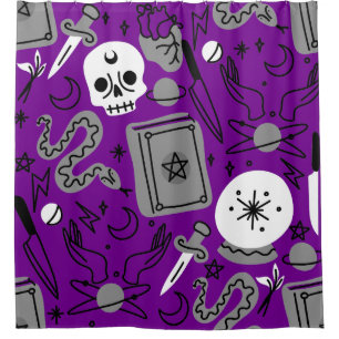 Rideaux De Douche halloween occulte magique mystique ésotérique viol