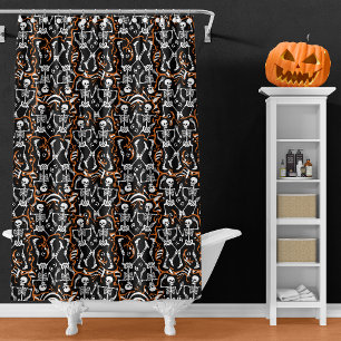 Rideaux De Douche Halloween ou Jour du Parti des Morts
