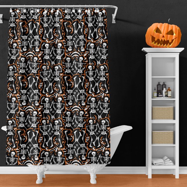 Rideaux De Douche Halloween ou Jour du Parti des Morts (Créateur téléchargé)