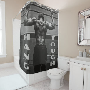 Rideaux De Douche Hang Tough Muscle Man Workgym