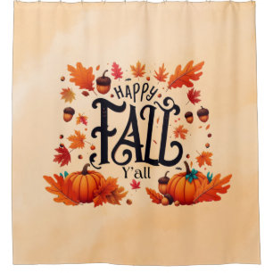 Rideaux De Douche Happy Fall Y'all classique