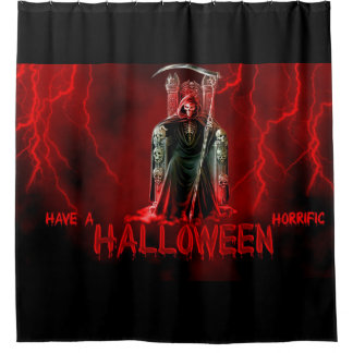 Rideaux De Douche Happy halloween Grim Reaper