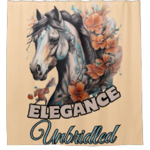 Harmonie florale : Tatouage à cheval avec fleurs o