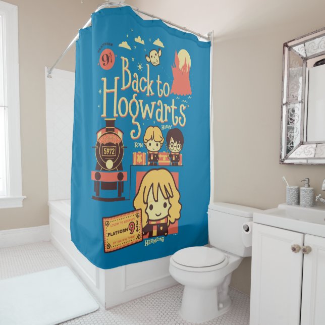 RIDEAUX DE DOUCHE HARRY POTTER | BACK TO HOGWARTS™ (En situation)