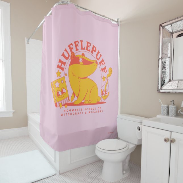 Rideaux De Douche HARRY POTTER™ | Cute HUFFLEPUFF™ (En situation)