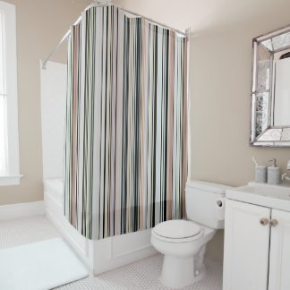 RIDEAUX DE DOUCHE HAUTE SOCIÉTÉ STRIPES DE PLAGE VINTAGE 002