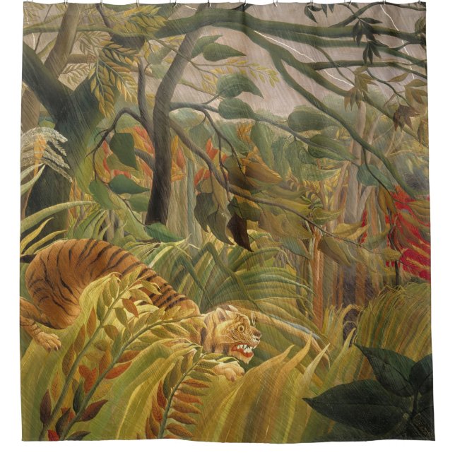Rideaux De Douche Henri Rousseau Tiger Dans Une Tempête Tropicale (Devant)