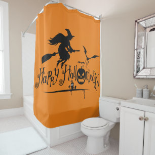 Rideaux De Douche Heureuse sorcière d'Halloween